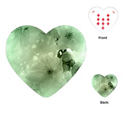 Wonderful Flowers In Soft Colors Playing Cards (heart) by FantasyWorld7
