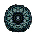 Pattern Abstract Background Art Standard 15  Premium Round Cushions Back