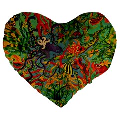 Dubai Hotel Art Large 19  Premium Heart Shape Cushions by Sapixe