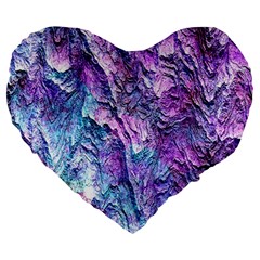 Background Peel Art Abstract Large 19  Premium Heart Shape Cushions by Sapixe