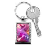 Background Art Abstract Watercolor Key Chains (Rectangle)  Front