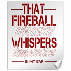 Fireball Whiskey Shirt Solid Letters 2016 Canvas 11  X 14  by crcustomgifts