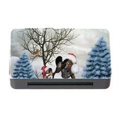 Christmas, Cute Bird With Horse Memory Card Reader With Cf by FantasyWorld7