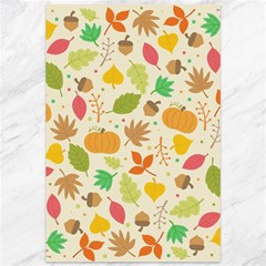 Thanksgiving Pattern Canvas 12  X 18  by Valentinaart