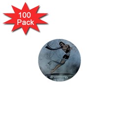 Wonderful  Fairy, Blue Colors 1  Mini Buttons (100 Pack)  by FantasyWorld7
