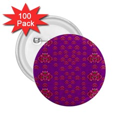 Seasonal Delight With Fantasy Flowers 2 25  Buttons (100 Pack)  by pepitasart