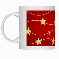 Stars Background Christmas Decoration White Mugs by Sapixe