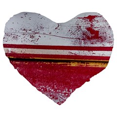 Boat Chipped Close Up Damaged Large 19  Premium Heart Shape Cushions by Sapixe