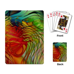 Texture Art Color Pattern Playing Cards Single Design by Sapixe