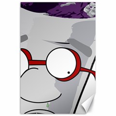 Purple Cup Nerd Canvas 24  X 36  by grimelab