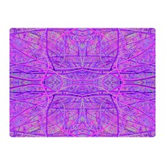 Hot Pink And Purple Abstract Branch Pattern Double Sided Flano Blanket (mini)  by myrubiogarden