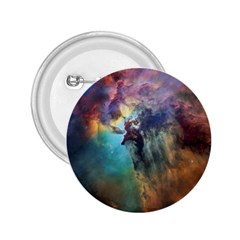 Lagoon Nebula Interstellar Cloud Pastel Pink, Turquoise And Yellow Stars 2 25  Buttons by genx