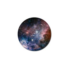 Carina Nebula Ngc 3372 The Grand Nebula Pink Purple And Blue With Shiny Stars Astronomy Golf Ball Marker (4 Pack) by genx