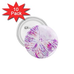 Colorful Butterfly Purple 1 75  Buttons (10 Pack) by Mariart