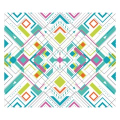 Graphic Design Geometry Shape Pattern Geometric Double Sided Flano Blanket (small)  by Wegoenart