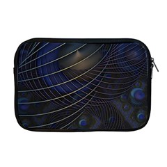 Background Fractal Peacock Pipe Apple Macbook Pro 17  Zipper Case by Wegoenart