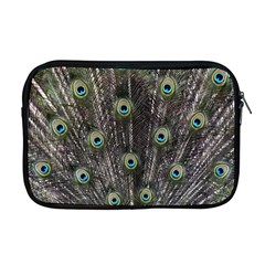 Background Peacock Feathers Apple Macbook Pro 17  Zipper Case by Wegoenart