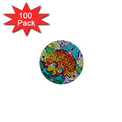 Supersonic Lavahead Lizard 1  Mini Buttons (100 Pack)  by chellerayartisans