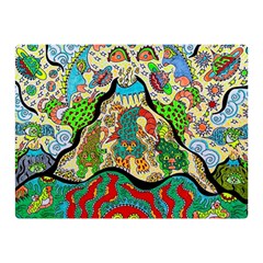 Supersonic Volcanic Sunmoon Faces Double Sided Flano Blanket (mini)  by chellerayartisans