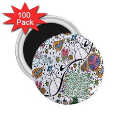 Sledscape 2 25  Magnets (100 Pack)  by chellerayartisans