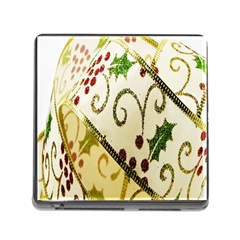 Christmas Ribbon Background Memory Card Reader (square 5 Slot) by Wegoenart