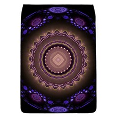 Fractal Neon Blue Energy Fantasy Removable Flap Cover (l) by Wegoenart