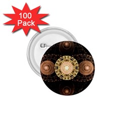 Fractal Design Pattern Fantasy 1 75  Buttons (100 Pack)  by Wegoenart