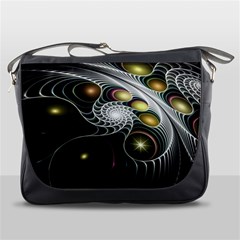 Fractal Bulbs Fantasy Curve Messenger Bag by Wegoenart