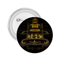 Fractal City Geometry Lights Night 2 25  Buttons by Wegoenart