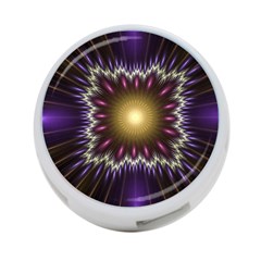 Fractal Rays Geometry Space Glow 4-port Usb Hub (two Sides) by Wegoenart