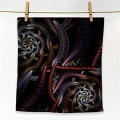 Geometry Math Fractal Art Face Towel by Wegoenart