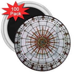 Dome Glass Architecture Glass Dome 3  Magnets (100 Pack) by Wegoenart