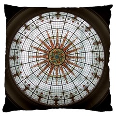 Dome Glass Architecture Glass Dome Large Flano Cushion Case (one Side) by Wegoenart