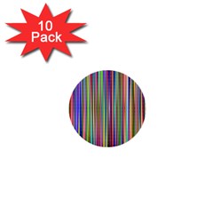 Striped Stripes Abstract Geometric 1  Mini Buttons (10 Pack)  by Wegoenart
