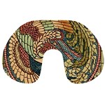 Wings Feathers Cubism Mosaic Travel Neck Pillows Front