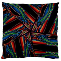 Abstract Art Pattern Large Flano Cushion Case (two Sides) by Wegoenart