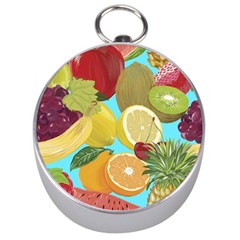 Fruit Picture Drawing Illustration Silver Compasses by Wegoenart