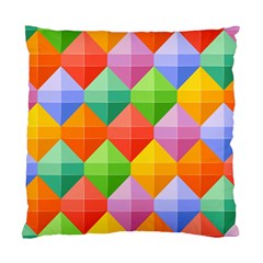 Colorful Geometric Standard Cushion Case (two Sides) by Wegoenart