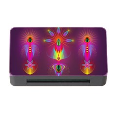 Abstract Bright Colorful Background Memory Card Reader With Cf by Wegoenart