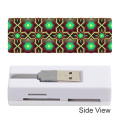 Pattern Background Bright Brown Memory Card Reader (stick) by Wegoenart