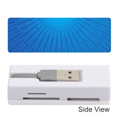 Blue Rays Background Image Memory Card Reader (stick) by Wegoenart