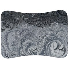 Abstract Ice Frost Crystals Frozen Velour Seat Head Rest Cushion by Wegoenart