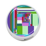 Fractal Gradient Colorful Infinity Art 4-Port USB Hub (Two Sides) Front