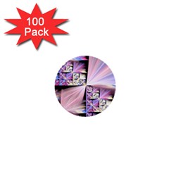 Fractal Art Artwork Digital Art 1  Mini Buttons (100 Pack)  by Wegoenart