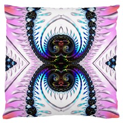 Pattern Texture Fractal Colorful Large Flano Cushion Case (two Sides) by Wegoenart