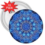 Fractal Mandala Abstract 3  Buttons (10 pack)  Front
