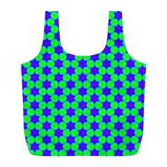 Background Pattern Structure Full Print Recycle Bag (l) by Wegoenart