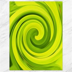 Groovy Abstract Green Liquid Art Swirl Painting Canvas 18  X 24  by myrubiogarden
