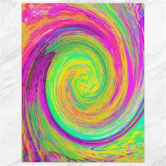 Groovy Abstract Purple And Yellow Liquid Swirl Canvas 18  X 24  by myrubiogarden