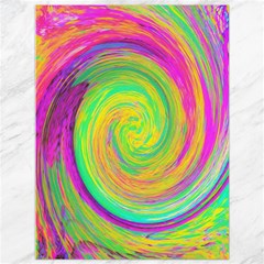 Groovy Abstract Purple And Yellow Liquid Swirl Canvas 36  X 48  by myrubiogarden